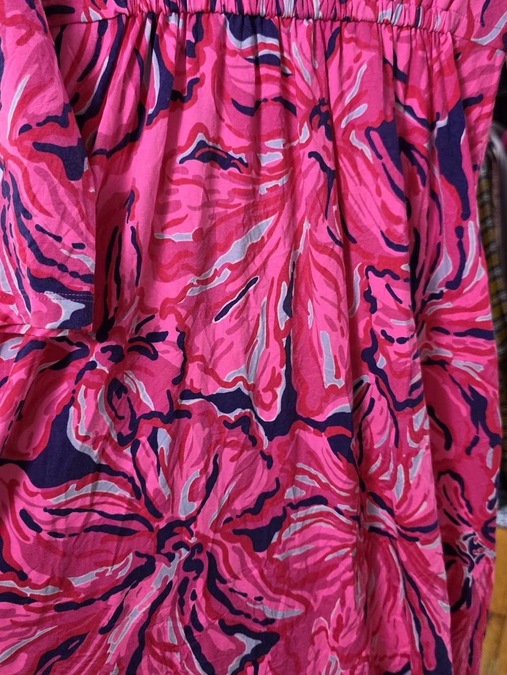 Lilly Pulitzer Pink Navy Floral Shift Dress Small NWT - Picture 8 of 9